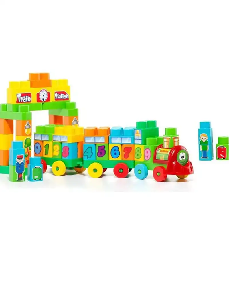 Molto train de blocs 70 pcs_6976. Bienvenue sur DIAYTAR COTE D'IVOIRE - Où Choisir est un Voyage Sensoriel. Plongez dans notre catalogue et trouvez des produits qui éveillent vos sens et embellissent votre quotidien.