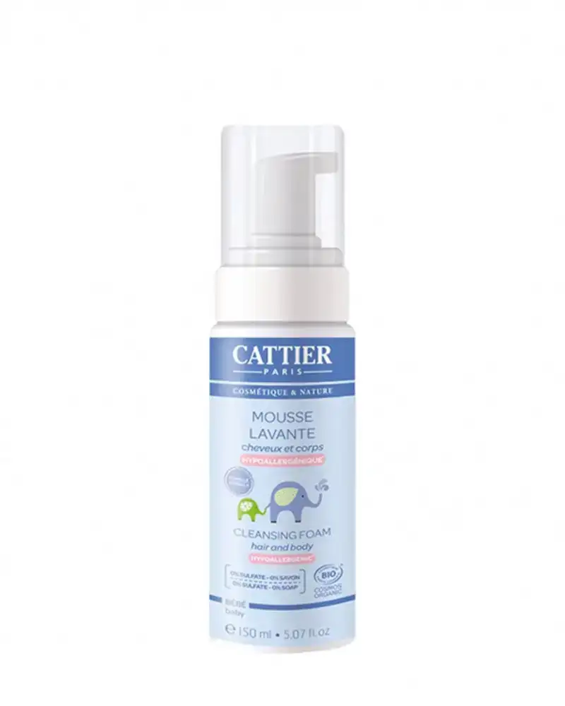 Mousse lavante pour bebe cattier cheveux et corps 150ml_7089. Bienvenue chez DIAYTAR COTE D'IVOIRE - Où Choisir est un Voyage. Plongez dans notre plateforme en ligne pour trouver des produits qui ajoutent de la couleur et de la texture à votre quotidien.