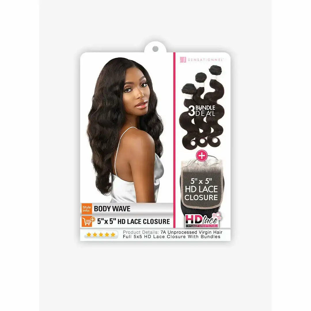 Sensationnel bare natural 100 virgin human hair 5x 5 hd lace closure 3 bundles body wave_4492. DIAYTAR COTE D'IVOIRE - Où Chaque Produit a son Histoire. Découvrez notre gamme de produits, chacun portant en lui le récit de l'artisanat et de la passion, pour vous offrir une expérience de shopping authentique.