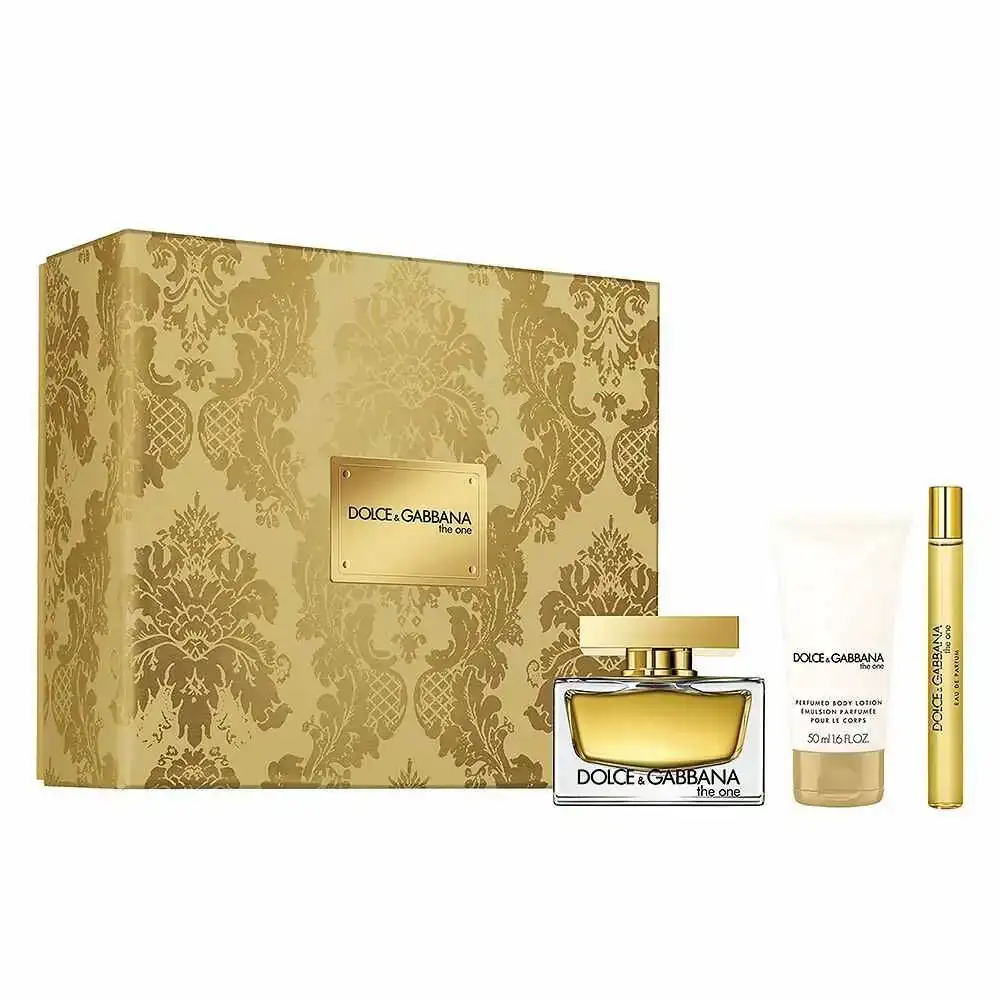 Set de parfum femme dolce gabbana the one 3 pcs_5949. DIAYTAR COTE D'IVOIRE - L'Art de Vivre en Couleurs. Découvrez notre boutique en ligne et trouvez des produits qui ajoutent une palette vibrante à votre quotidien.