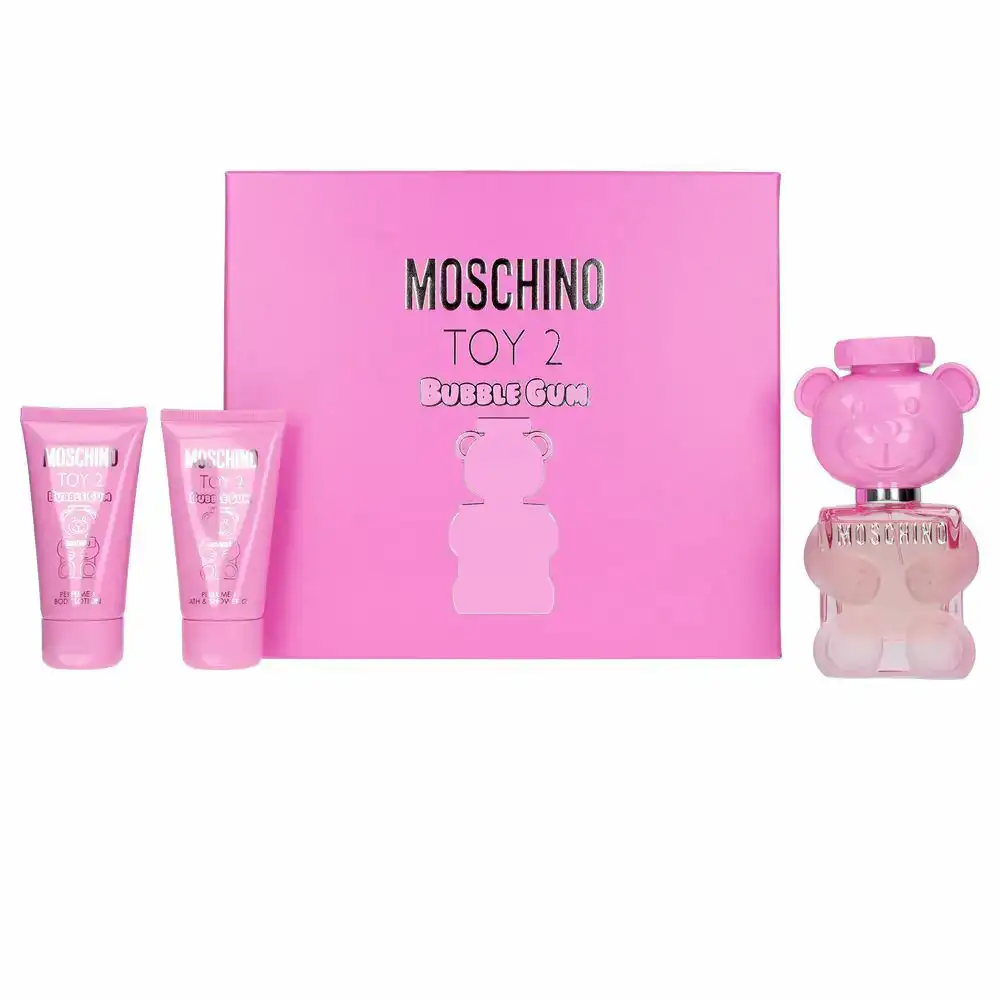 Set de parfum femme moschino toy 2 bubble gum 3 pcs 1_7796. DIAYTAR COTE D'IVOIRE - L'Art de Choisir, l'Art de S'émerveiller. Explorez notre boutique en ligne et choisissez des articles qui éveillent votre sens de l'émerveillement.