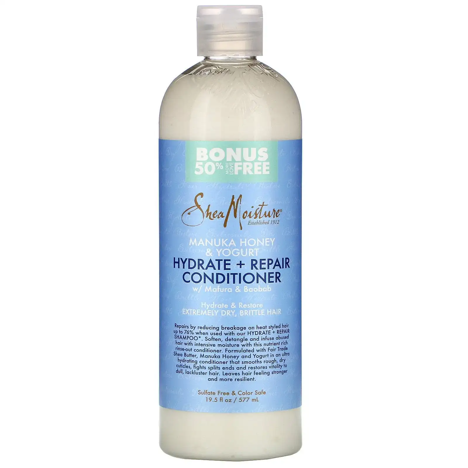 Shea moisture manuka honey yogurt hydrate repair conditioner 577 ml_9687. Bienvenue sur DIAYTAR COTE D'IVOIRE - Où Chaque Article a son Histoire. Découvrez notre sélection méticuleuse de produits qui racontent l'authenticité et la beauté du Côte d'Ivoire.