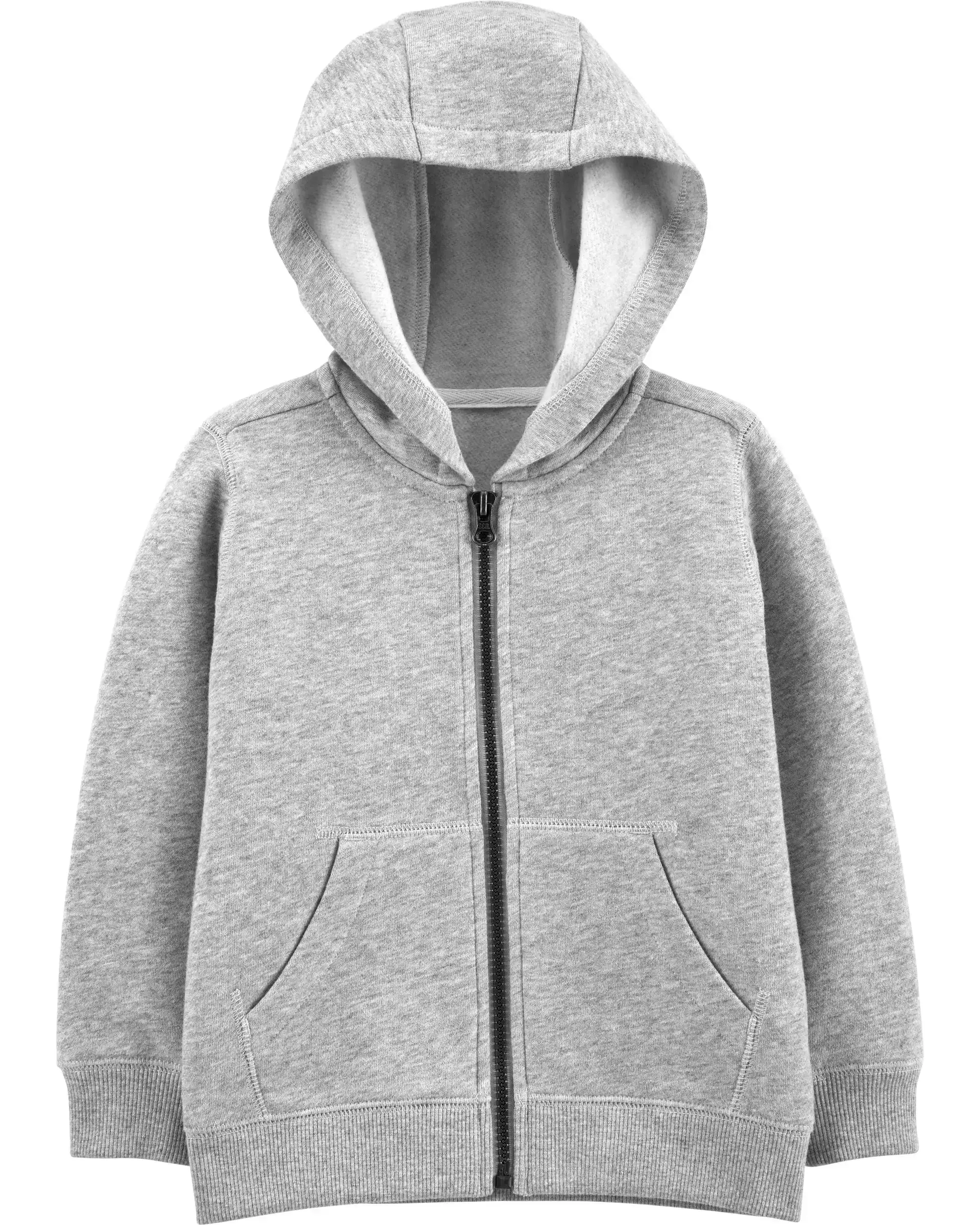 Sweat a capuche zippe en polaire gris_3539. DIAYTAR COTE D'IVOIRE - Là où Chaque Produit Est une Trouvaille. Explorez notre sélection minutieuse et découvrez des articles qui correspondent à votre style de vie et à vos aspirations.