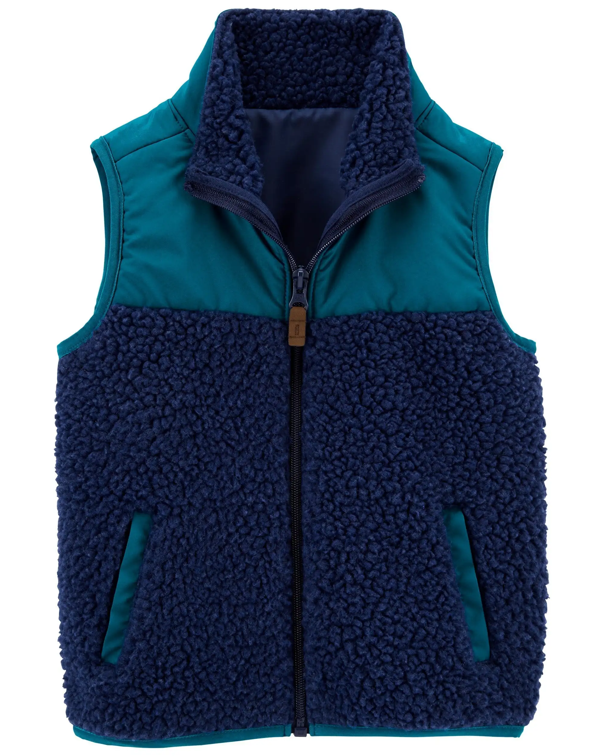 Gilet sherpa zippe bleu marine_9121. DIAYTAR COTE D'IVOIRE - Votre Source de Découvertes Shopping. Découvrez des trésors dans notre boutique en ligne, allant des articles artisanaux aux innovations modernes.