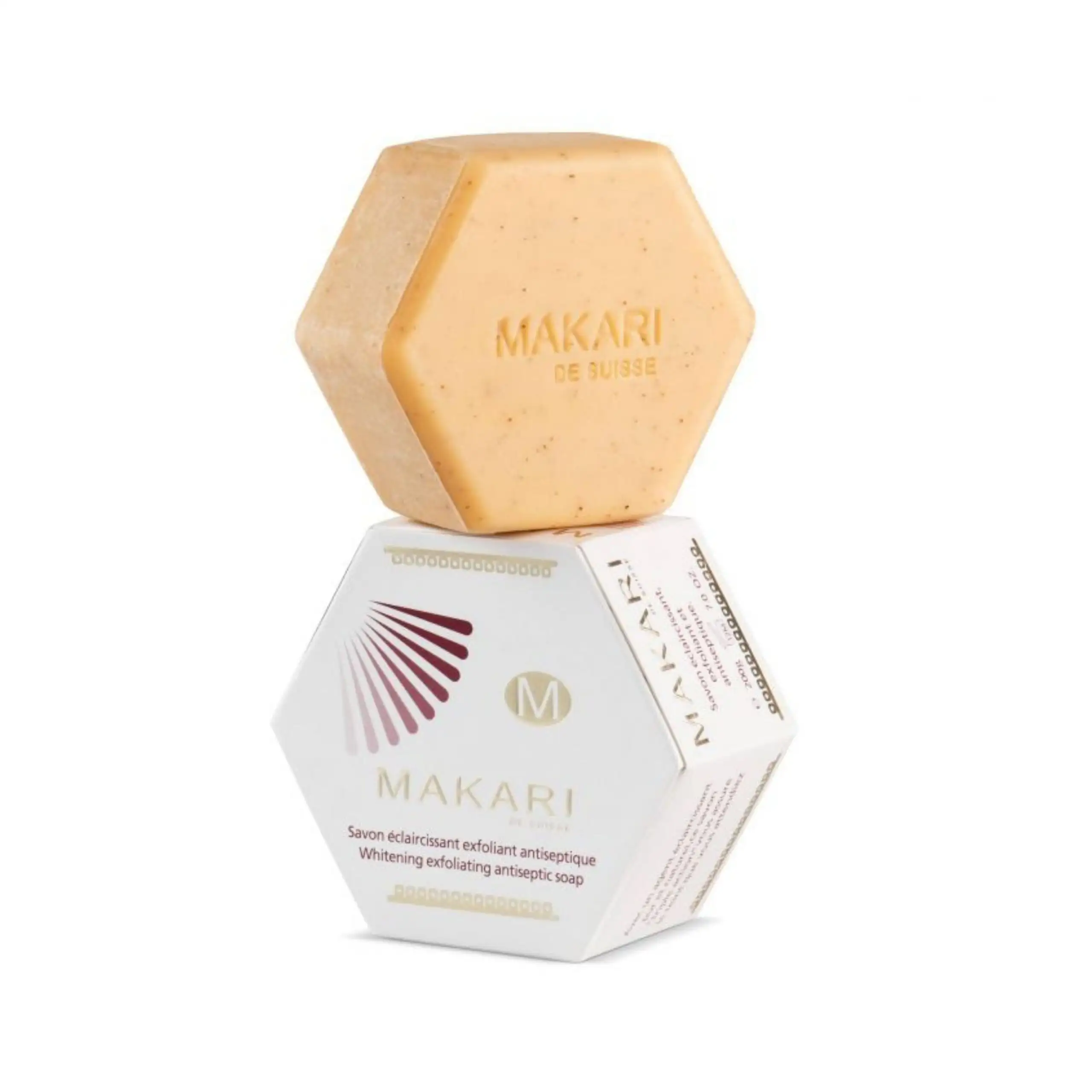 Makari savon eclaircissant exfoliant antiseptique 200g_7805. DIAYTAR COTE D'IVOIRE - L'Équilibre Parfait entre Tradition et Modernité. Explorez notre collection pour trouver des produits qui incarnent la culture et la contemporanéité du Côte d'Ivoire.