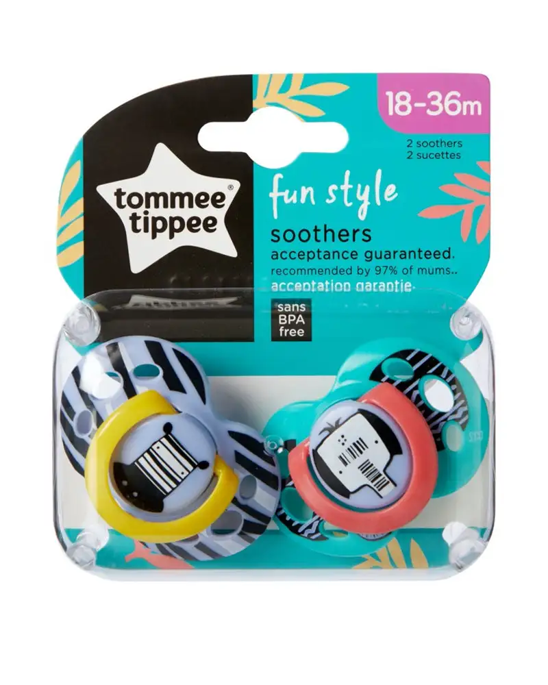 Pack de 2 sucettes tommee tippee fun style orthodontic 18 36m 1_5470. DIAYTAR COTE D'IVOIRE - Là où Choisir est un Acte d'Amour pour la Culture Côte d'Ivoireaise. Explorez notre gamme et choisissez des produits qui célèbrent la richesse de notre patrimoine.