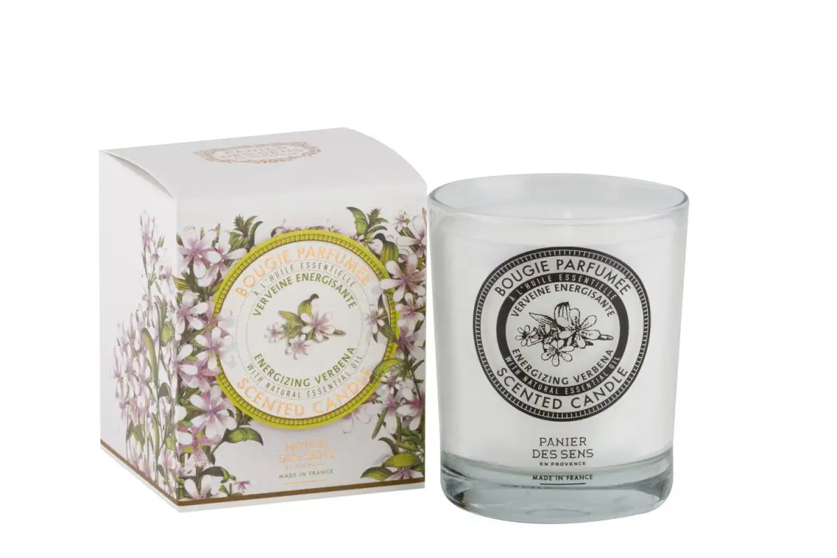 Panier des sens bougie parfumee verveine 180g_1311. DIAYTAR COTE D'IVOIRE - Votre Paradis Shopping au Cœur du Côte d'Ivoire. Explorez notre boutique en ligne et découvrez des produits conçus pour enchanter chaque aspect de votre vie.