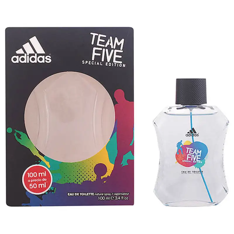 Parfum homme team five adidas edt 100 ml_2262. DIAYTAR COTE D'IVOIRE - L'Art de Vivre le Shopping Inspiré. Parcourez notre catalogue et choisissez des produits qui reflètent votre passion pour la beauté et l'authenticité.
