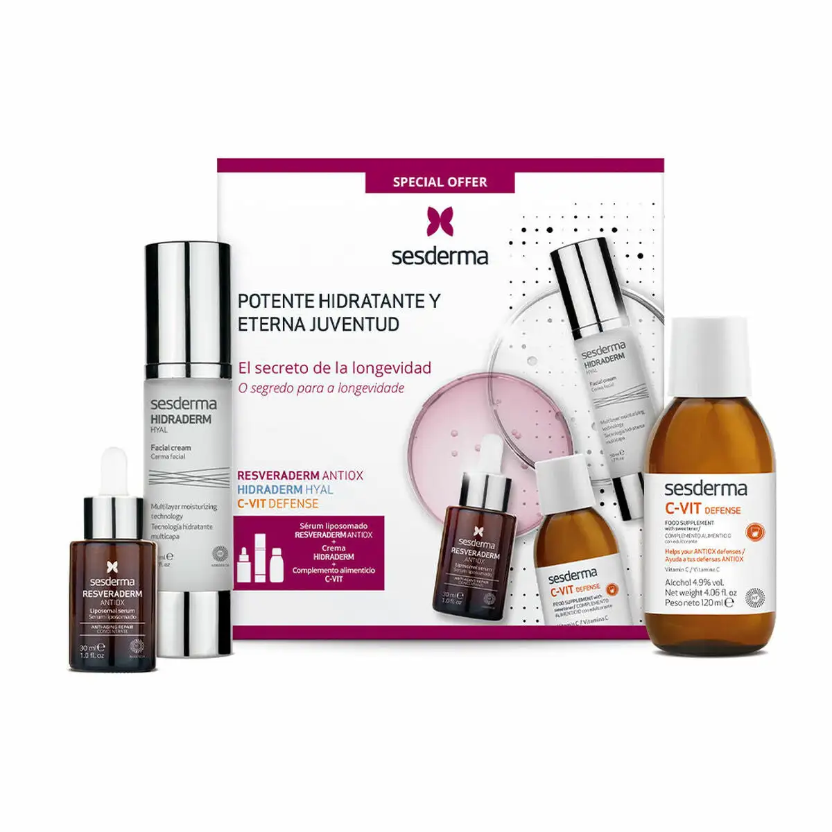 Set de cosmetiques femme sesderma anti age 3 pieces_3671. DIAYTAR COTE D'IVOIRE - Là où Chaque Produit Évoque une Émotion. Parcourez notre catalogue et choisissez des articles qui vous touchent et qui enrichissent votre expérience.