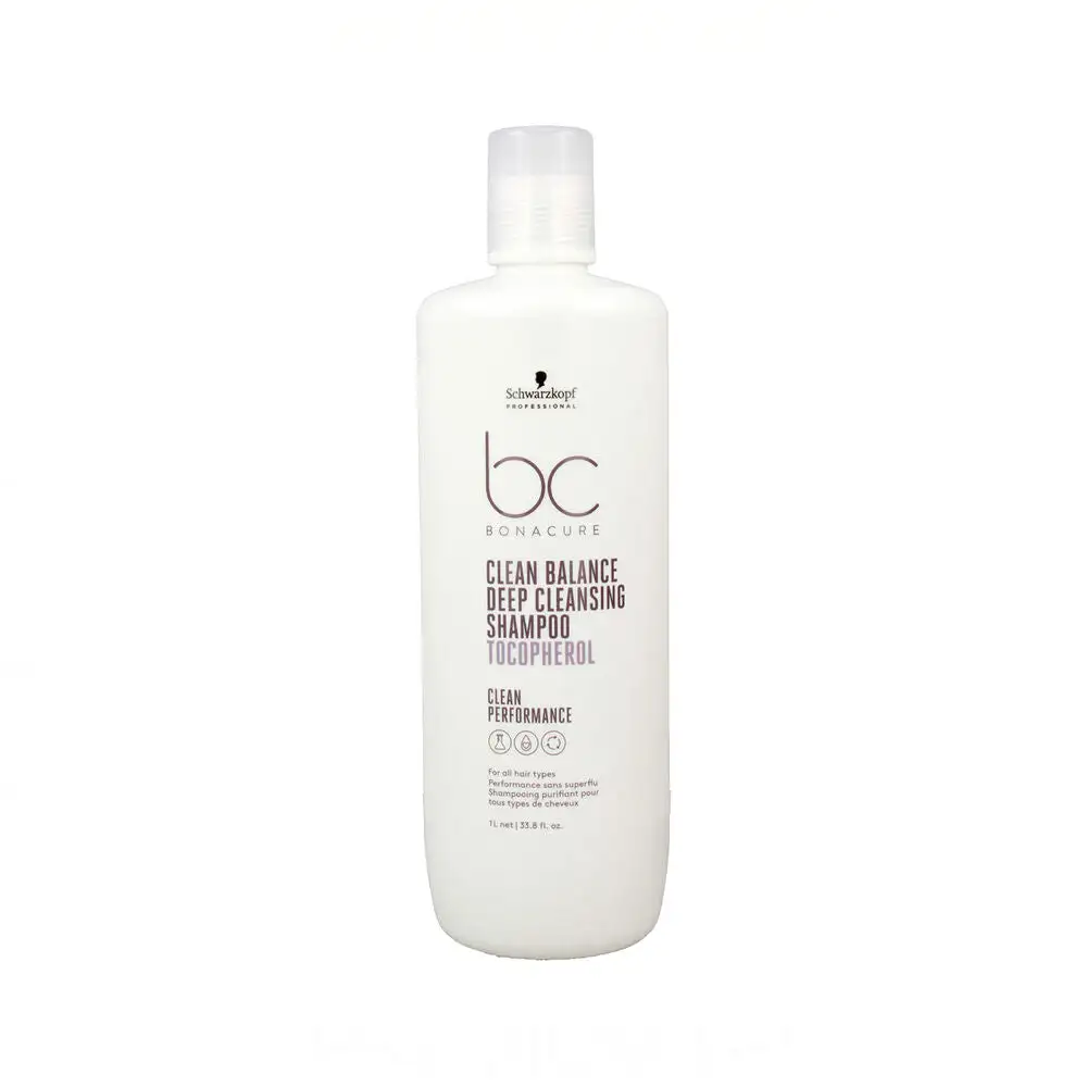 Shampooing Revitalisant Schwarzkopf Bonacure Clean Balance Tocophérol (1000 ml). Boutique de cosmétiques au Côte d'Ivoire