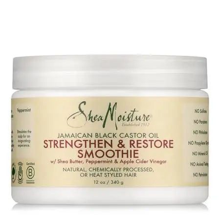 Sheamoisture huile de ricin noire jamaicaine renforcer et restaurer le smoothie 12 oz_8030. DIAYTAR COTE D'IVOIRE - Où Choisir est un Plaisir Responsable. Explorez notre boutique en ligne et adoptez des produits qui reflètent notre engagement envers la durabilité.