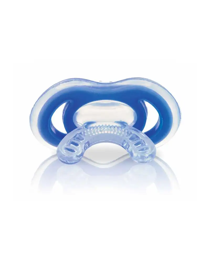 Sucette nuby de dentition en silicone 0m bleu_7245. DIAYTAR COTE D'IVOIRE - Où Choisir est un Plaisir. Explorez notre boutique en ligne et choisissez parmi des produits de qualité qui satisferont vos besoins et vos goûts.