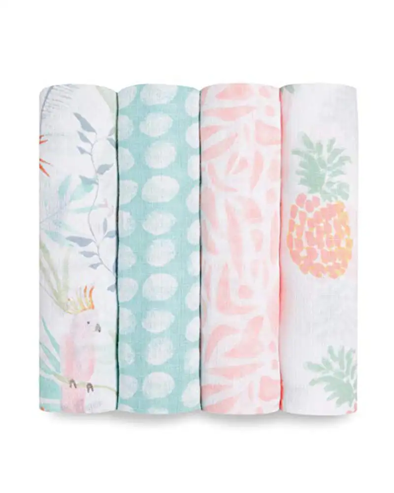 Lot de 4 maxi langes en mousseline coton aden anais tropical_8928. DIAYTAR COTE D'IVOIRE - Votre Plaisir Shopping à Portée de Clic. Explorez notre boutique en ligne et trouvez des produits qui ajoutent une touche de bonheur à votre vie quotidienne.