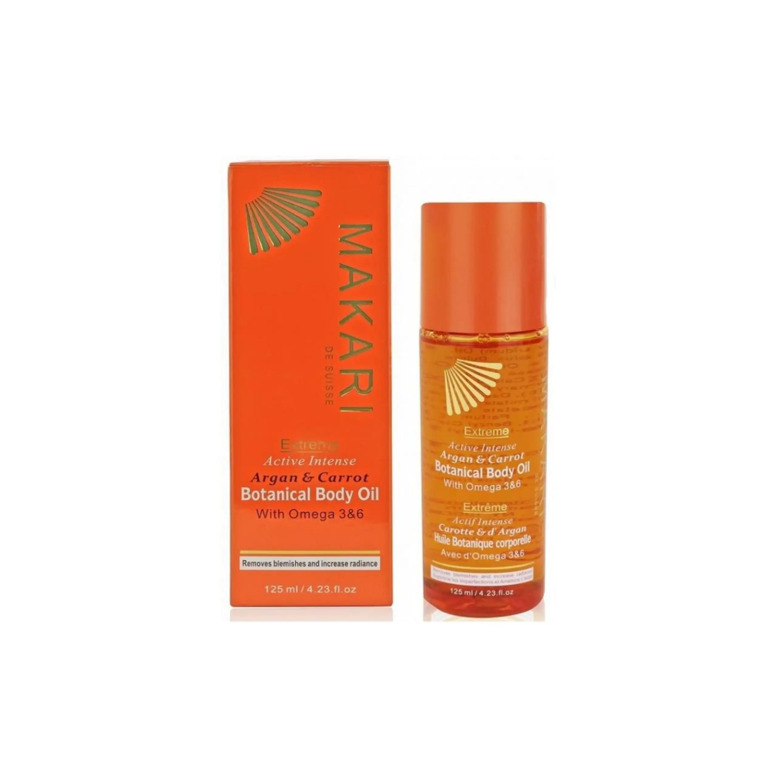 Makari extreme carotte et d argan huile corporelle botanique 125ml_3091. DIAYTAR COTE D'IVOIRE - Où Choisir est un Plaisir. Explorez notre boutique en ligne et choisissez parmi des produits de qualité qui satisferont vos besoins et vos goûts.