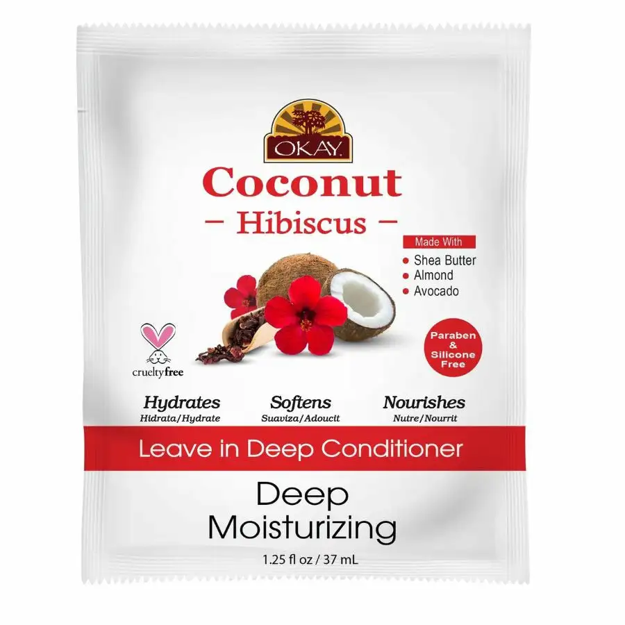 Okay coconut hibiscus leave in deep conditioner 125 oz_3258. DIAYTAR COTE D'IVOIRE - Où l'Élégance Rencontre l'Authenticité. Naviguez à travers notre boutique en ligne et choisissez des produits qui incarnent le style et la tradition du Côte d'Ivoire.