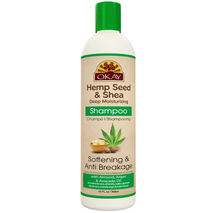 Okay shampooing hydratant en profondeur aux graines de chanvre et au karite adoucissant et anticasse 12 oz_3051. DIAYTAR COTE D'IVOIRE - Où Choisir Devient une Expérience Personnalisée. Explorez notre boutique en ligne pour découvrir des produits qui s'adaptent à votre style et à votre essence.