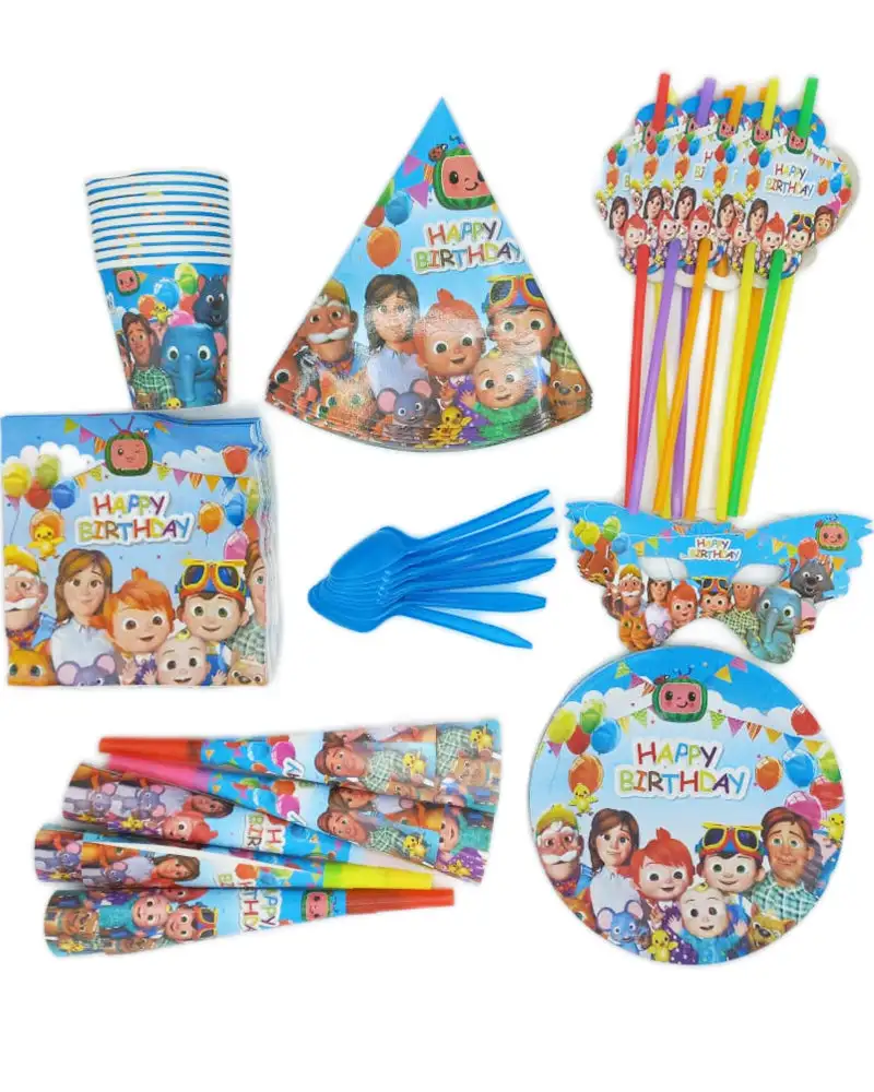 Pack cocomelon pour lanniversaire_2771. DIAYTAR COTE D'IVOIRE - Votre Destination pour un Shopping Éclairé. Parcourez notre boutique en ligne pour découvrir des produits de qualité qui embelliront votre quotidien.