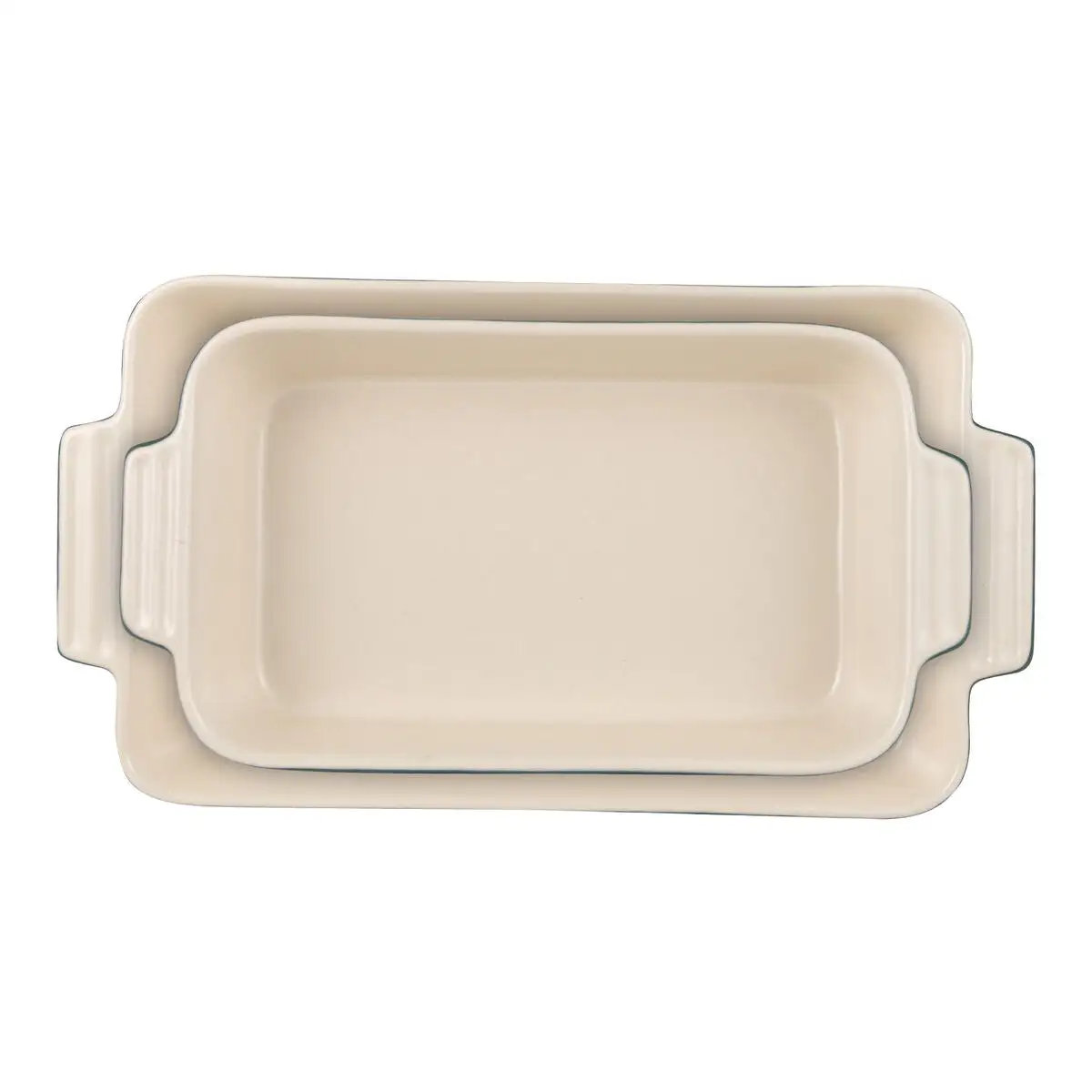 Plat a gratin bergner excalibur 2 pieces vert creme gres_1712. Bienvenue sur DIAYTAR COTE D'IVOIRE - Où Chaque Article a son Histoire. Découvrez notre sélection méticuleuse de produits qui racontent l'authenticité et la beauté du Côte d'Ivoire.
