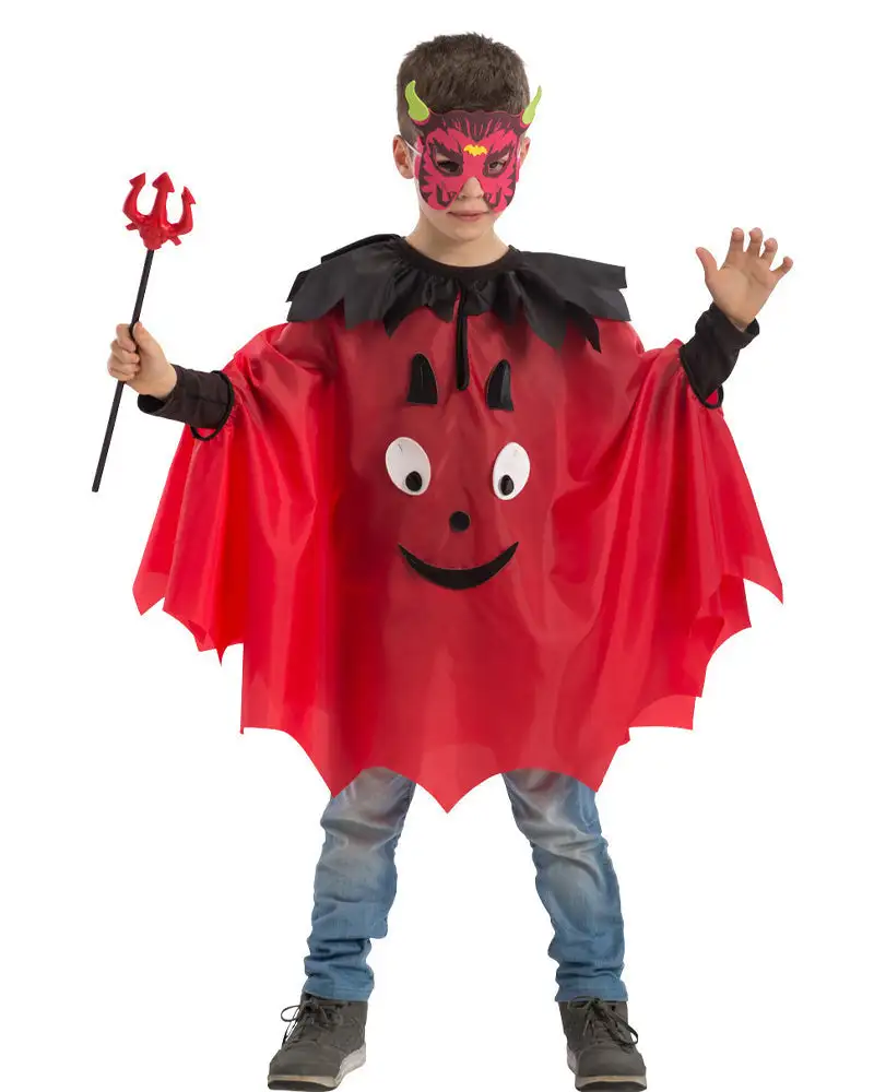 Poncho diable 66cm_3764. DIAYTAR COTE D'IVOIRE - Votre Destination Shopping pour Tous. Parcourez notre boutique en ligne et découvrez une variété de produits pour satisfaire tous vos besoins et désirs.