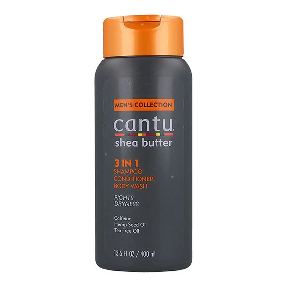Shampoing et Après-Shampoing Beurre de Karité Men'S 3-In-1 Cantu (400 ml). Boutique de cosmétiques au Côte d'Ivoire