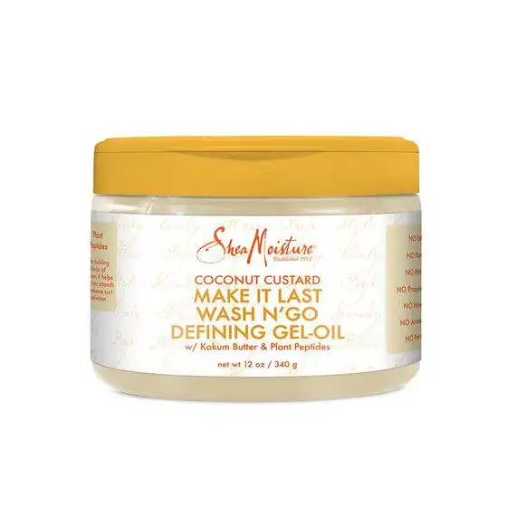 Sheamoisture coconut custard make it last wash n go defining gel oil 12oz_6282. Bienvenue sur DIAYTAR COTE D'IVOIRE - Où Chaque Article a son Histoire. Découvrez notre sélection méticuleuse de produits qui racontent l'authenticité et la beauté du Côte d'Ivoire.