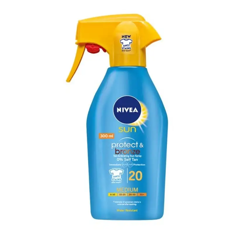 Spray protecteur solaire protege et broncea nivea 300 ml_6490. DIAYTAR COTE D'IVOIRE - Votre Destination Shopping Éthique. Parcourez notre gamme et choisissez des articles qui respectent l'environnement et les communautés locales.