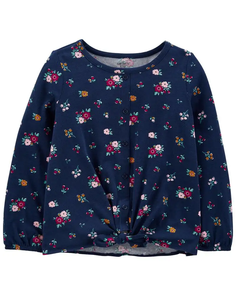 T shirt en jersey a fleurs bleu_7342. DIAYTAR COTE D'IVOIRE - Votre Portail Vers l'Exclusivité. Explorez notre boutique en ligne pour découvrir des produits uniques et raffinés, conçus pour ceux qui recherchent l'excellence.