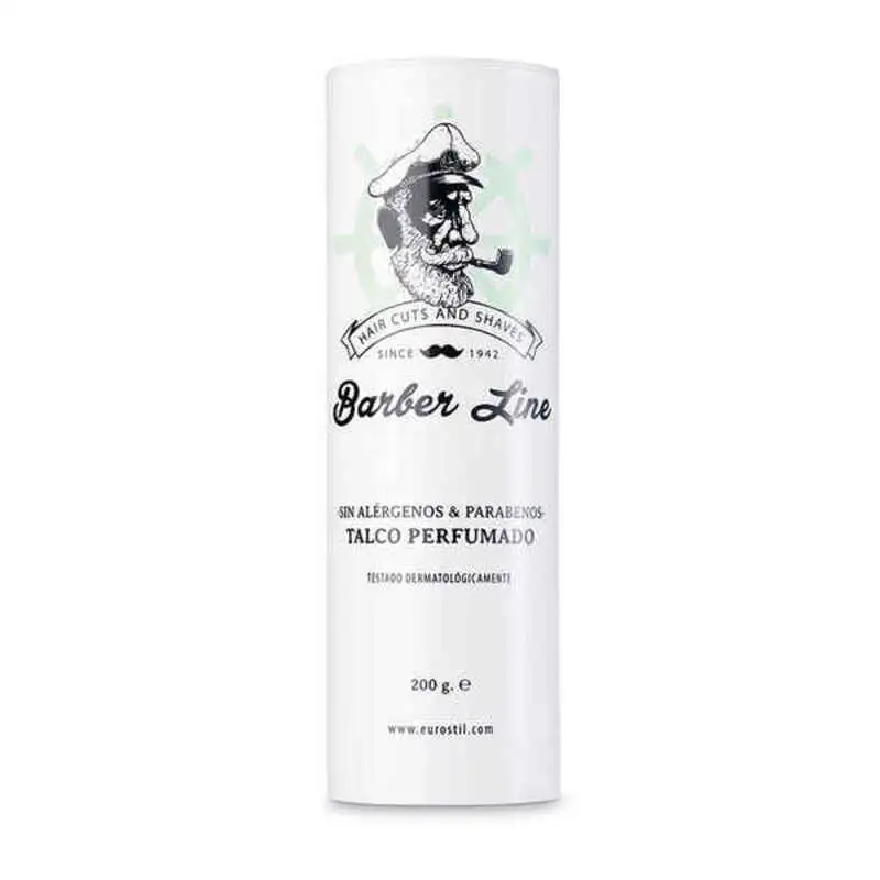 Talc en poudre eurostil barber line 200 g_2551. DIAYTAR COTE D'IVOIRE - Votre Source de Trouvailles uniques. Naviguez à travers notre catalogue et trouvez des articles qui vous distinguent et reflètent votre unicité.