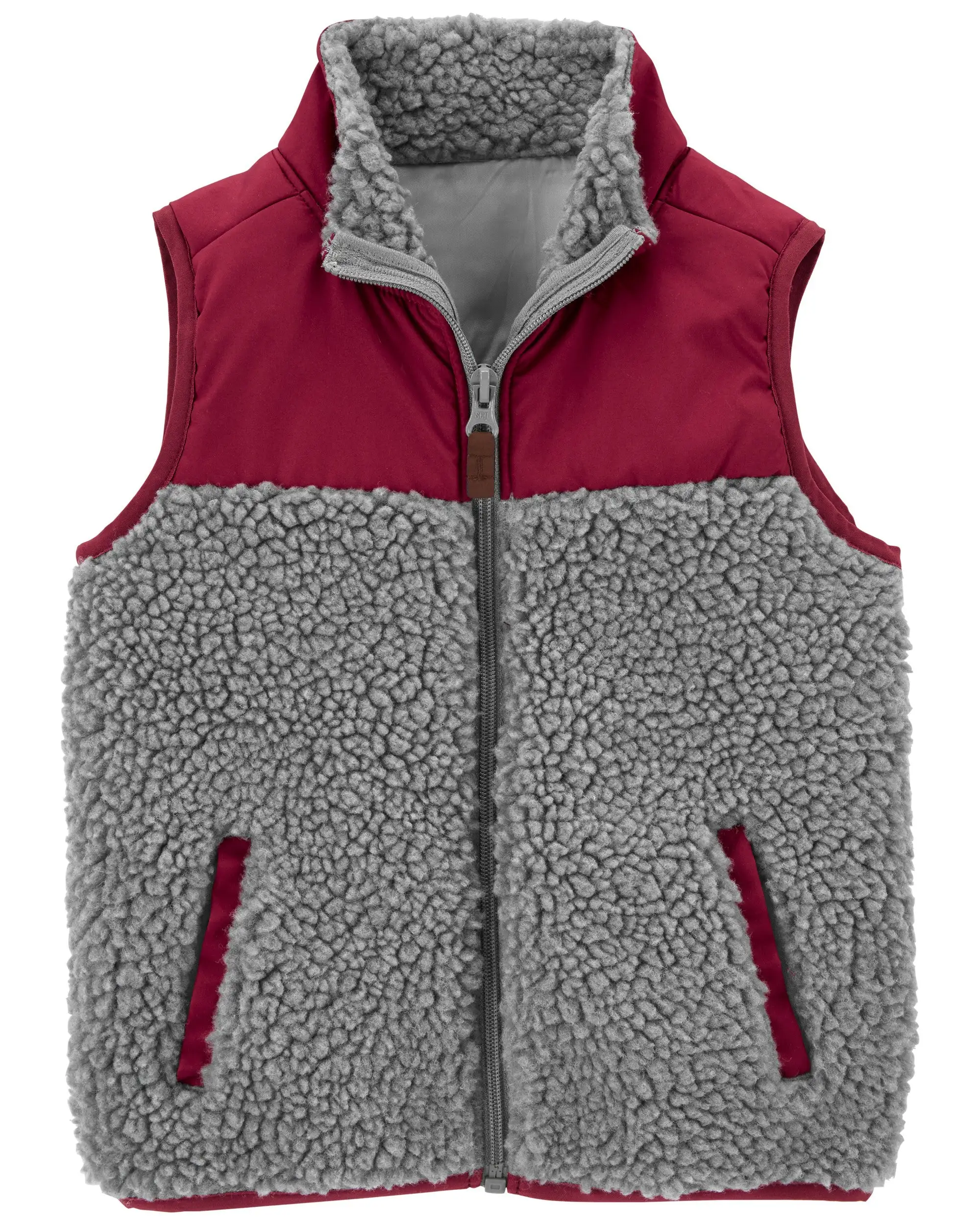 Gilet sherpa zippe gris_8899. DIAYTAR COTE D'IVOIRE - Où la Qualité et la Diversité Fusionnent. Explorez notre boutique en ligne pour découvrir une gamme variée de produits qui incarnent l'excellence et l'authenticité.