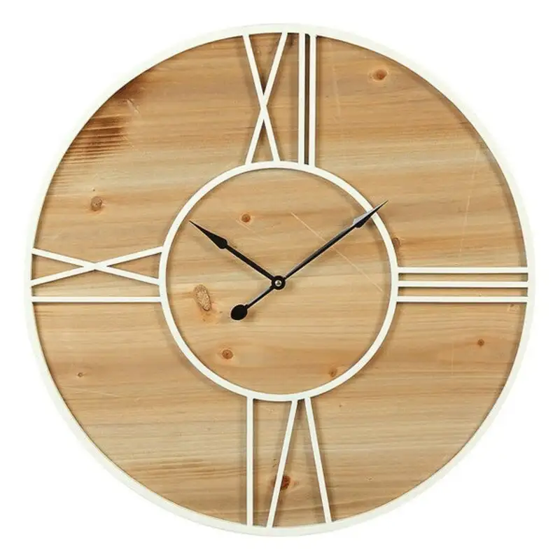 Horloge murale circulaire marron 60 x 60 x 45 cm_2885. Bienvenue chez DIAYTAR COTE D'IVOIRE - Où Chaque Objet a son Histoire. Découvrez notre sélection méticuleuse et choisissez des articles qui racontent l'âme du Côte d'Ivoire.