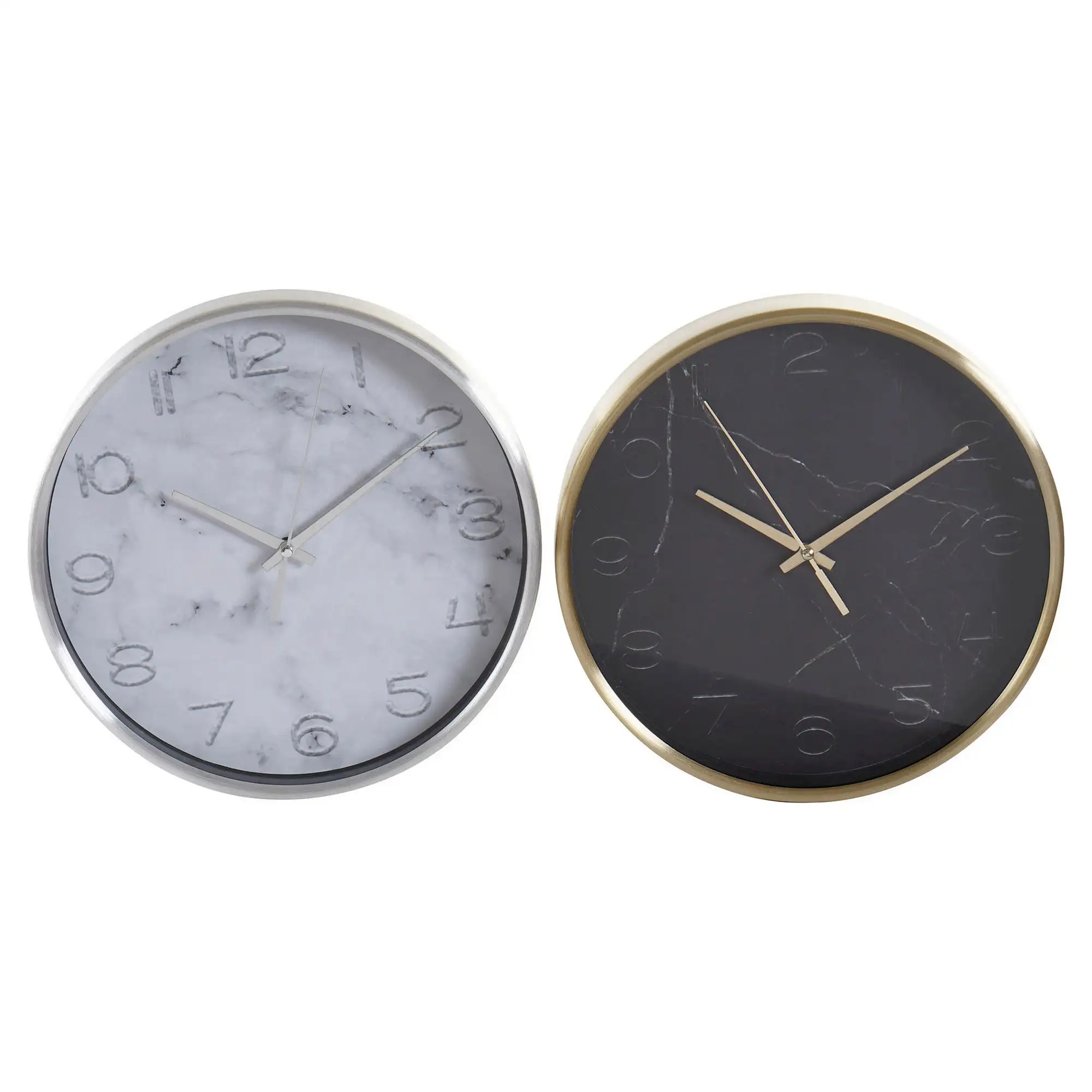 Horloge murale dkd home decor marbre blanc noir aluminium cristal argent 2 pcs 25 x 4 x 25 cm_6512. Bienvenue chez DIAYTAR COTE D'IVOIRE - Votre Plateforme Shopping pour Tous. Découvrez un large éventail de produits qui célèbrent la diversité et la beauté du Côte d'Ivoire.