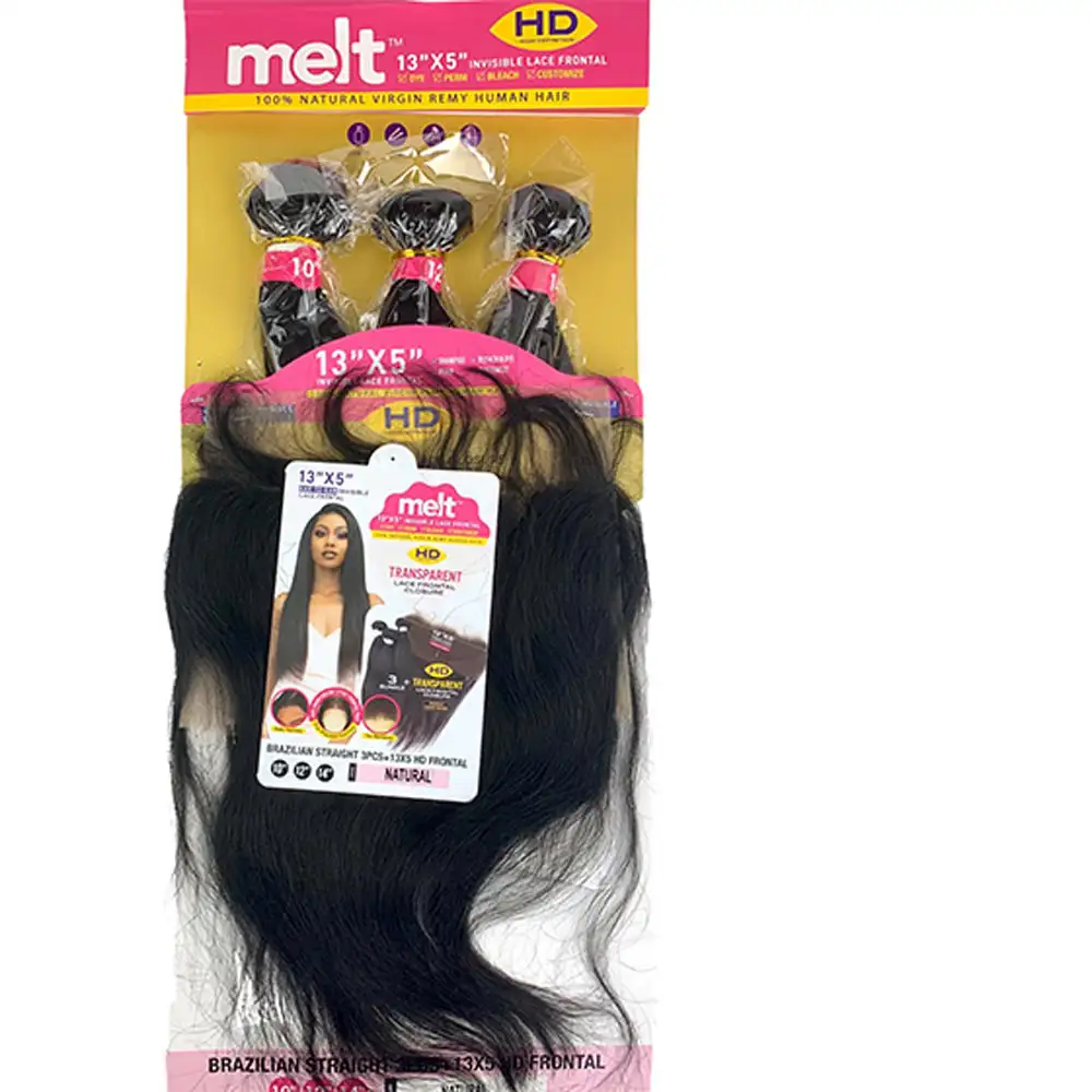 Janet collection melt 100 virgin remy bundle weave cheveux raides bresiliens 3pcs 13 x 5 hd frontal_5797. DIAYTAR COTE D'IVOIRE - Là où la Qualité est Non Négociable. Parcourez notre boutique en ligne pour découvrir des produits qui incarnent le raffinement et l'excellence du Côte d'Ivoire.