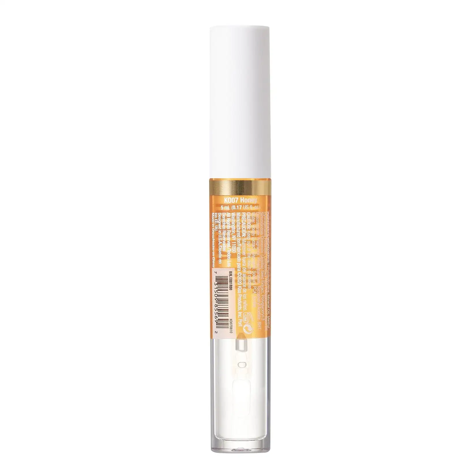 Kiss 100 natural lip oil gloss honey_7561. DIAYTAR COTE D'IVOIRE - Votre Boutique en Ligne, Votre Histoire. Explorez notre sélection et découvrez des produits qui reflètent votre parcours et vos aspirations, un achat à la fois.