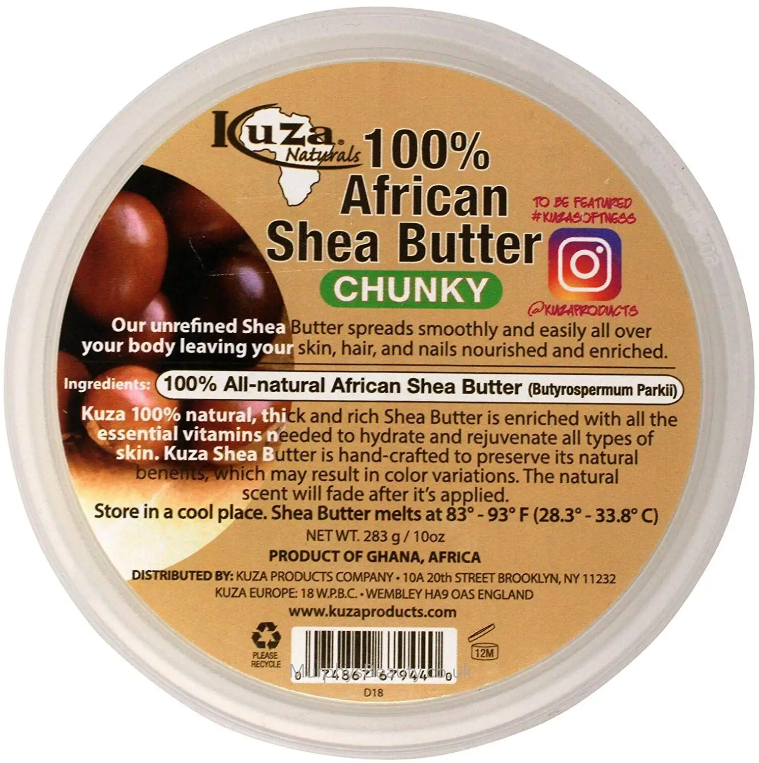 Kuza 100 pur beurre de karite africain chunky 10oz_8688. DIAYTAR COTE D'IVOIRE - Où la Mode et le Confort se Rencontrent. Plongez dans notre univers de produits et trouvez des articles qui vous habillent avec style et aisance.