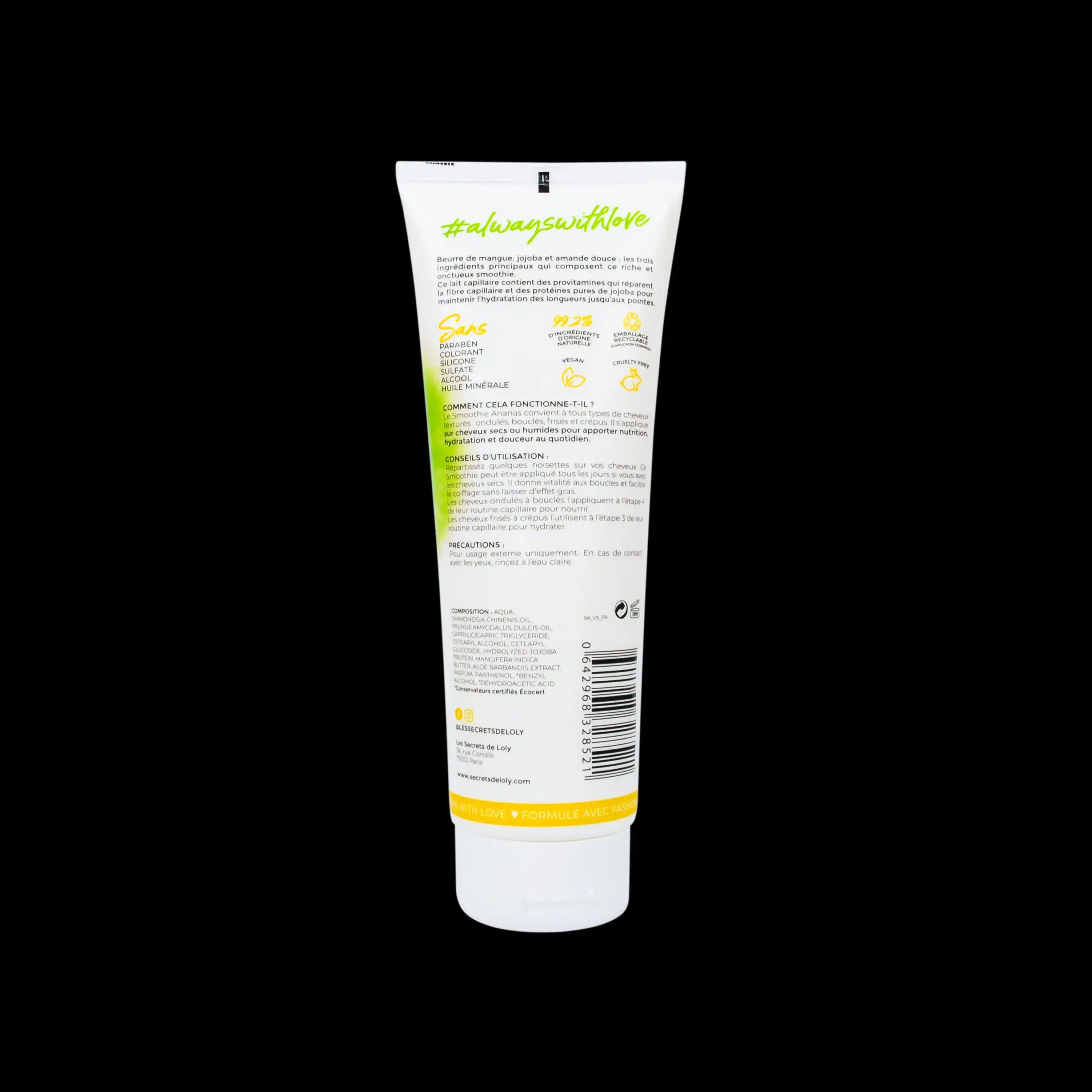 Les secrets de loly smoothie ananas lait capillaire 250 ml_4873. Bienvenue sur DIAYTAR COTE D'IVOIRE - Là où le Shopping Devient une Aventure. Explorez notre catalogue et dénichez des trésors qui élargiront votre horizon shopping.