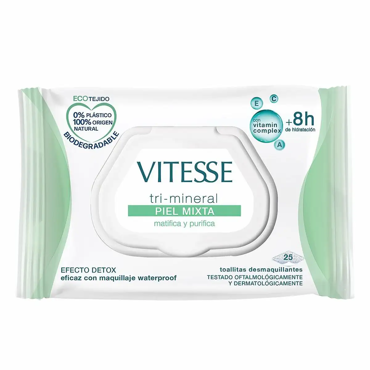 Lingettes demaquillantes vitesse tri mineral peau mixte 25 unites_9267. DIAYTAR COTE D'IVOIRE - Votre Passage vers l'Éclat et la Beauté. Explorez notre boutique en ligne et trouvez des produits qui subliment votre apparence et votre espace.