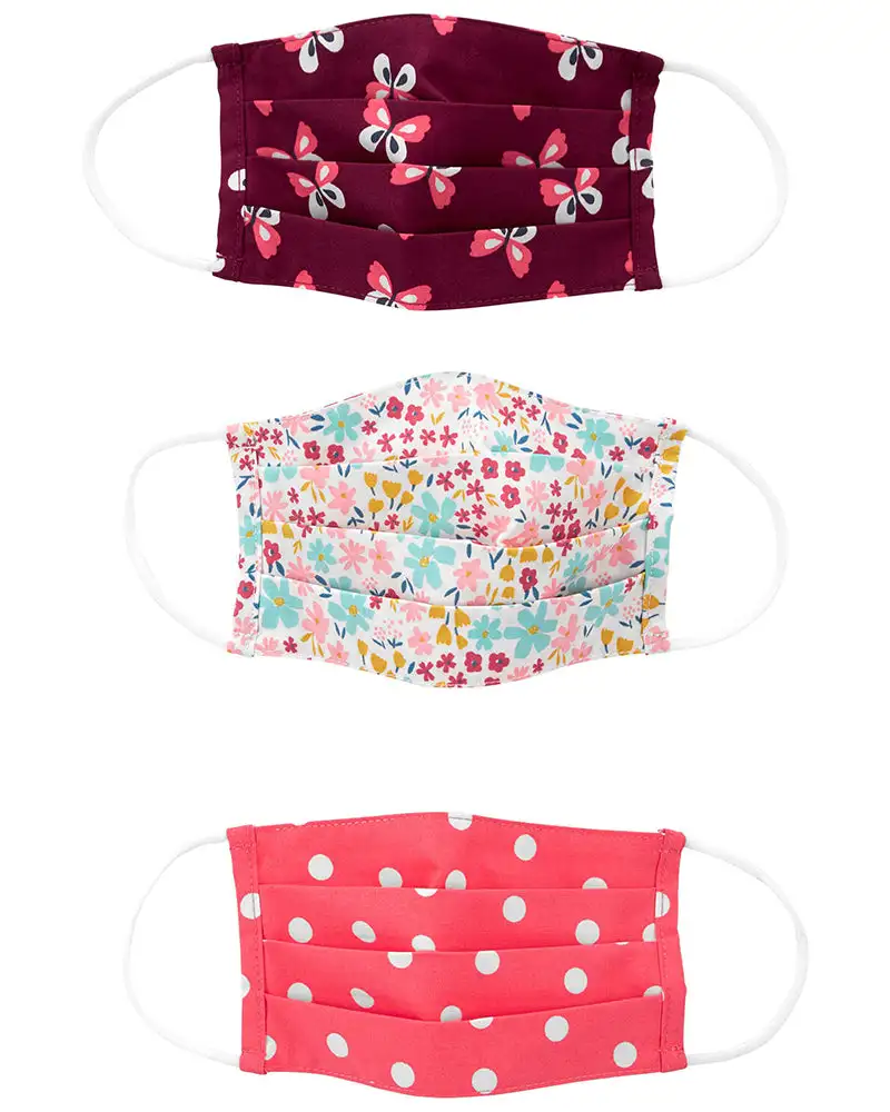 Lot de 3 masques carters fleurs rose_1073. DIAYTAR COTE D'IVOIRE - L'Art de Choisir, l'Art de S'émerveiller. Explorez notre boutique en ligne et choisissez des articles qui éveillent votre sens de l'émerveillement.