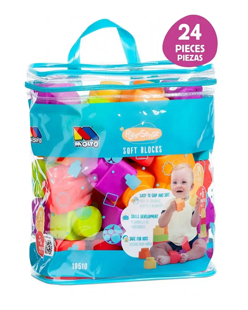Molto soft blocs 24 pcs 6m_9428. DIAYTAR COTE D'IVOIRE - L'Art de Magasiner sans Frontières. Parcourez notre vaste sélection d'articles et trouvez tout ce dont vous avez besoin, du chic à l'authentique, du moderne au traditionnel.
