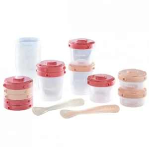 Pack premier repas beaba avec cuillere rose_1024. DIAYTAR COTE D'IVOIRE - Votre Plateforme pour un Shopping Inspiré. Explorez nos offres variées et découvrez des articles qui stimulent votre créativité et embellissent votre vie.