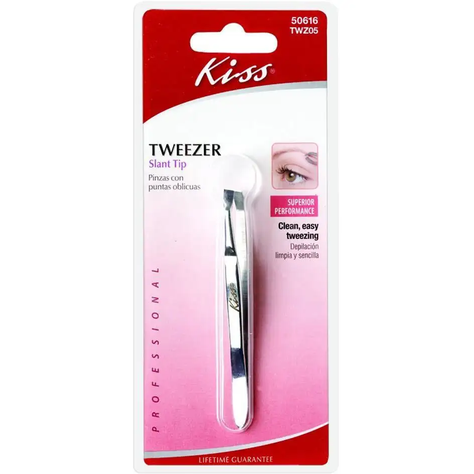 Pince a epiler a pointe oblique kiss twz05_6422. DIAYTAR COTE D'IVOIRE - Où la Qualité est Notre Engagement. Explorez notre boutique en ligne pour découvrir des produits conçus pour vous apporter satisfaction et plaisir.
