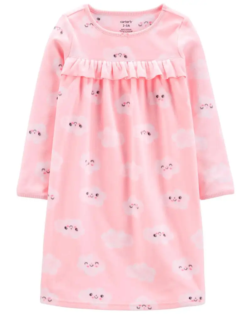 Pyjama robe de nuit en polaire nuage rose_2622. DIAYTAR COTE D'IVOIRE - Là où la Découverte est au Rendez-vous. Plongez dans notre catalogue et trouvez des articles qui éveilleront votre curiosité et élargiront vos horizons.