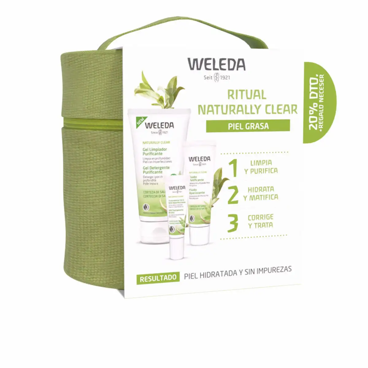 Set de cosmetiques femme weleda ritual naturally clear 3 pieces_7066. DIAYTAR COTE D'IVOIRE - L'Art de Choisir, l'Art de Se Distinquer. Naviguez à travers notre catalogue et choisissez des produits qui ajoutent une note d'élégance à votre style unique.