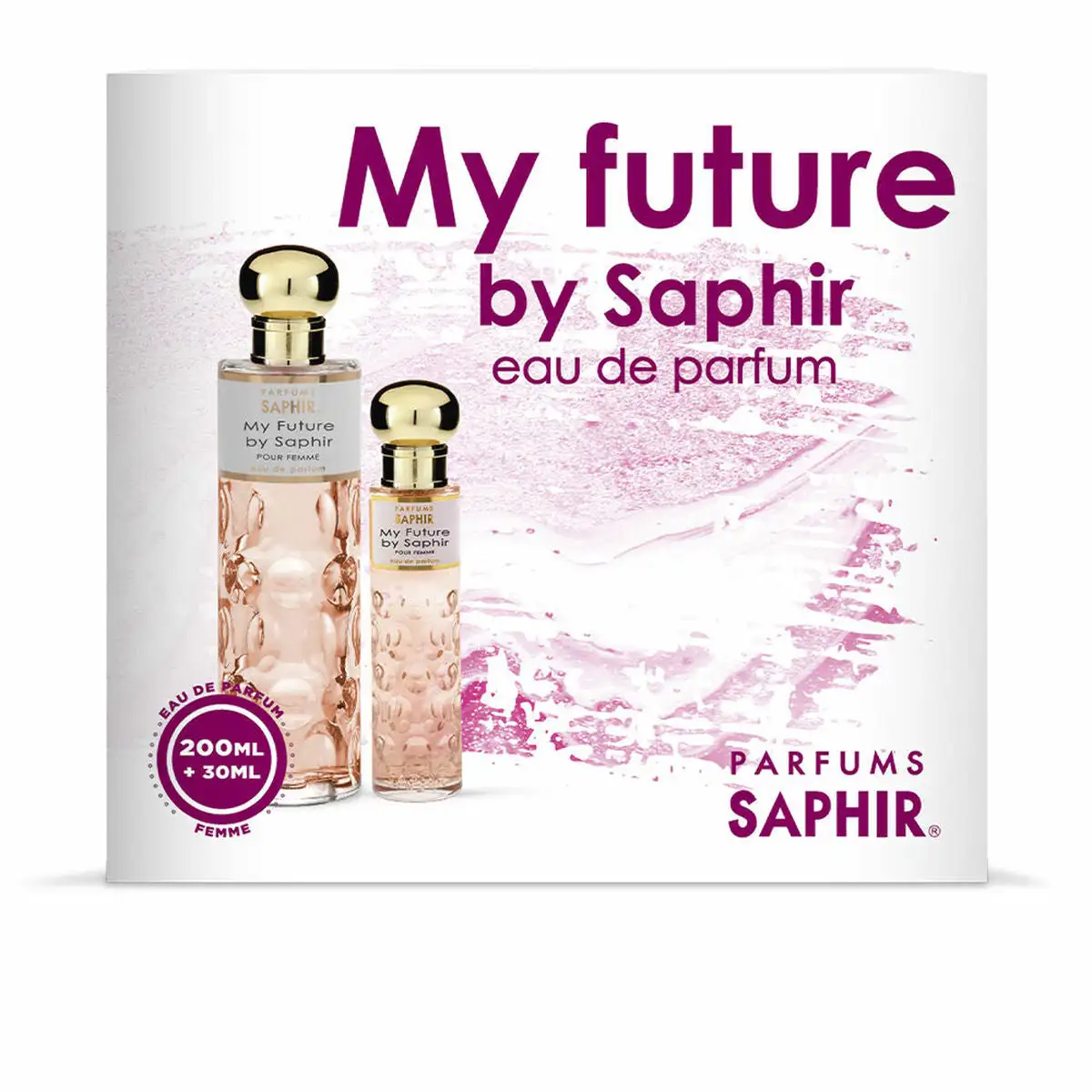 Set de parfum femme saphir parfums my future 2 pieces_5399. DIAYTAR COTE D'IVOIRE - Où la Qualité est Notre Engagement. Explorez notre boutique en ligne pour découvrir des produits conçus pour vous apporter satisfaction et plaisir.