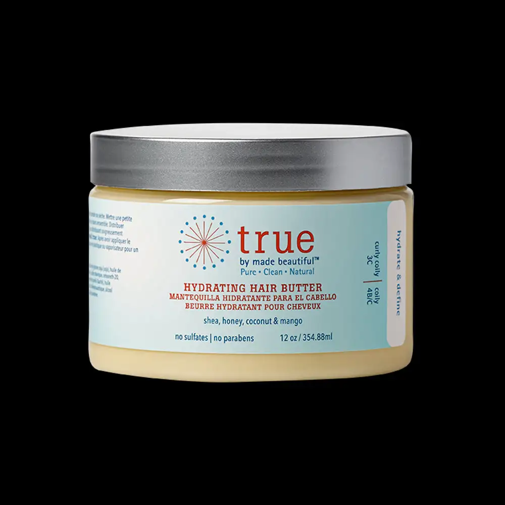 True by made beautiful beurre capillaire hydratant 12 oz_7660. DIAYTAR COTE D'IVOIRE - Où Chaque Sélection Vous Parle. Parcourez nos catégories et découvrez des produits qui reflètent vos passions et vos besoins, pour un shopping personnel et inspirant.