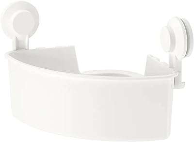 Étagère d'angle ikea asia teskin avec base à ventouse blanc. DIAYTAR COTE D'IVOIRE  - La destination en ligne pour les chasseurs de bonnes affaires ! Parcourez notre sélection incroyable de produits discount, comprenant tout, des appareils ménagers aux gadgets dernier cri. Faites des économies sans sacrifier la qualité avec DIAYTAR COTE D'IVOIRE .