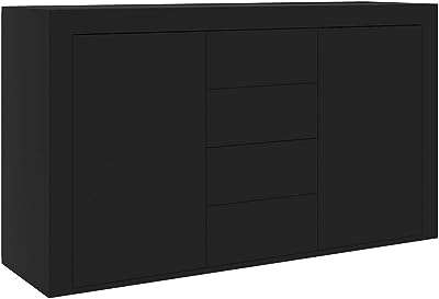Vedaxel tiroir buffet rangement chambre maison salon meubles noir bois d'ingénierie. En quête des dernières tendances en matière d'informatique à prix abordable ? DIAYTAR COTE D'IVOIRE  est là pour vous ! Explorez notre sélection d'ordinateurs portables, de tablettes et de périphériques informatiques pour trouver les produits les plus performants à des prix attractifs.