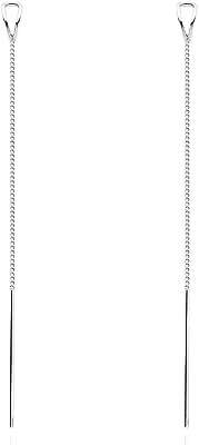 Sluynz boucles d'oreilles pendantes en argent sterling 925 avec chaîne à ficelle pour femmes. Découvrez DIAYTAR COTE D'IVOIRE, la référence en matière d'achat malin en ligne, vous proposant une large gamme de produits allant de la mode aux articles informatiques, avec des réductions exceptionnelles.