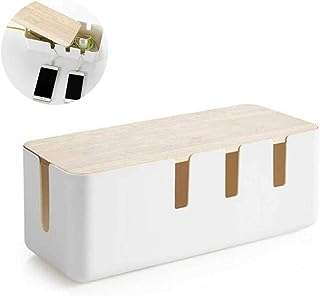 Boîte de gestion de câbles en bambou boîte de rangement bois élégante pour cacher la multiprise. DIAYTAR COTE D'IVOIRE  vous propose une expérience d'achats en ligne unique. Découvrez notre sélection de produits discount allant de la maison à l'électroménager, de l'informatique à la mode, sans oublier les gadgets les plus en vogue. Ne dépensez pas plus que nécessaire et trouvez tous vos articles préférés à des prix incroyables !