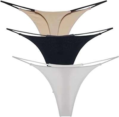 G string sous vêtements en string sans couture en coton pour femmes paquet de 3. DIAYTAR COTE D'IVOIRE  - La référence en ligne pour des achats malins ! Explorez notre catalogue varié incluant des produits discount pour la maison, l'électroménager, l'informatique et la mode. Optez pour la qualité à petit prix et ne manquez pas nos promotions exclusives.