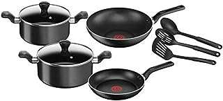 Batterie de cuisine antiadhésive en aluminium tefal super cook 9 pièces. Ne cherchez plus, DIAYTAR COTE D'IVOIRE  est la boutique en ligne qu'il vous faut pour trouver tout ce dont vous avez besoin à petit prix ! Du petit électroménager aux articles de mode tendance en passant par les dernières technologies, explorez notre vaste catalogue et réalisez de véritables bonnes affaires !